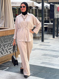 Linen set in Beige