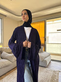 Velvet kaftan in Mauve