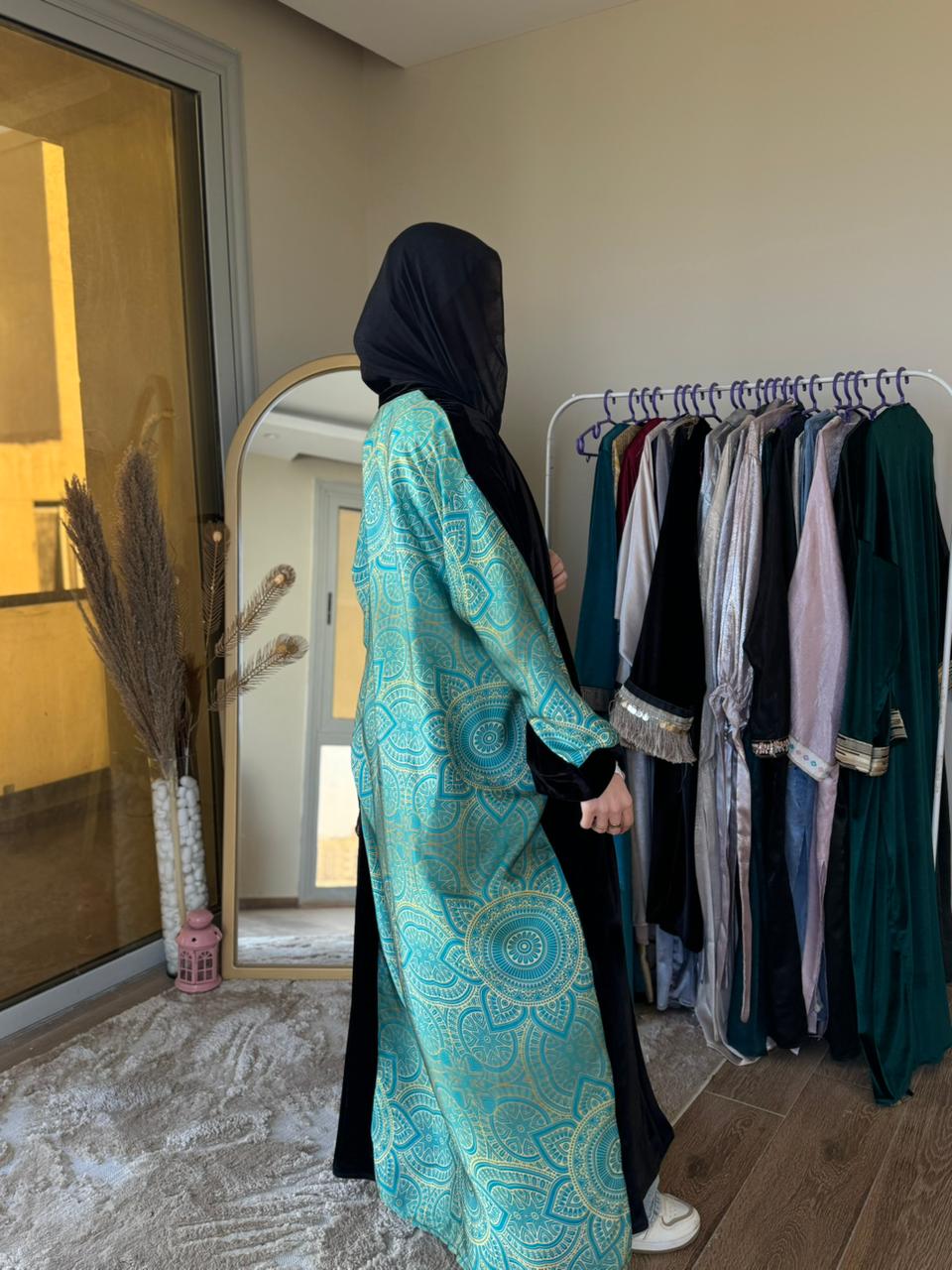 Satin x Velvet kaftan