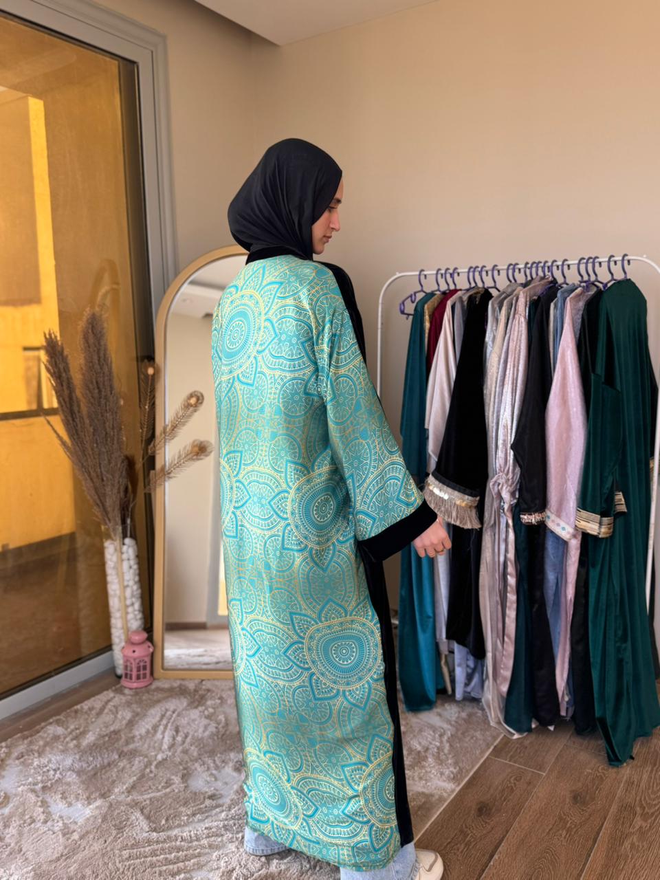 Satin x Velvet kaftan