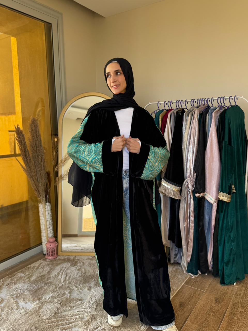 Satin x Velvet kaftan